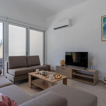 Modern Poolside At Paphos Villa *