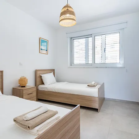 Modern Poolside At Paphos Villa Klorakas